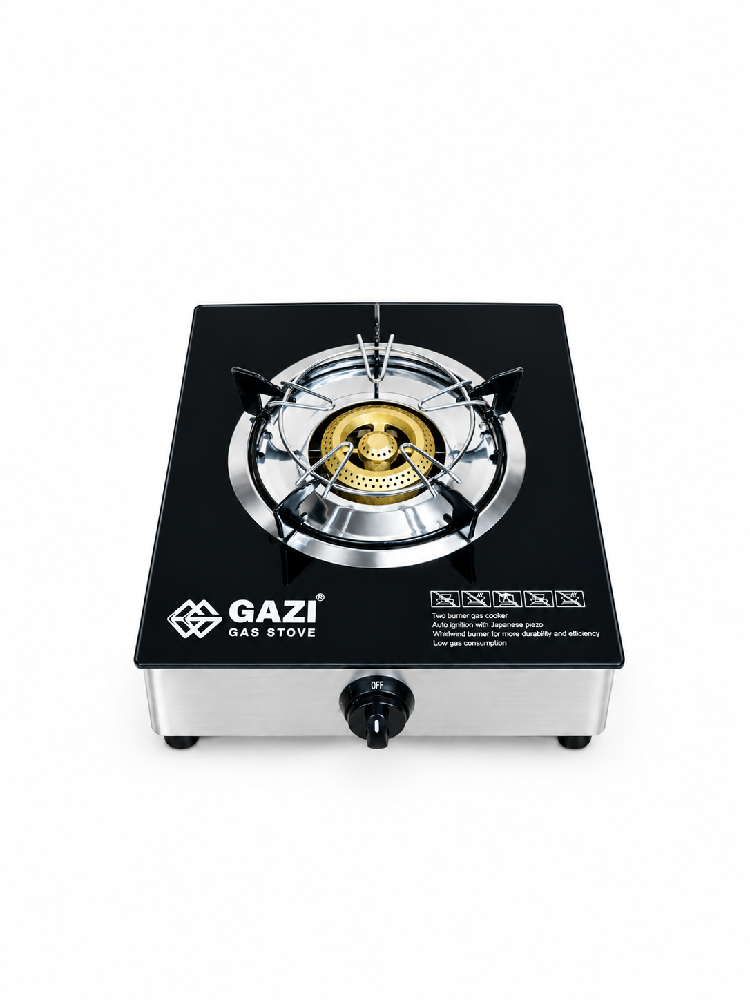 Gazi Smiss LPG Gas Stove (Single Black) HTC-3651A(B)