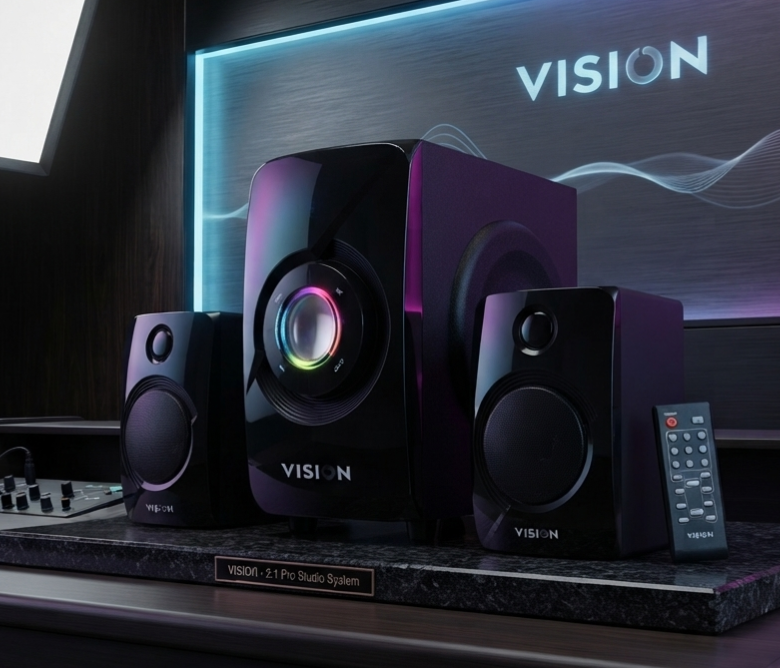 VISION 2:1 Multimedia Speaker Beat-102 – 38W Bluetooth Speaker